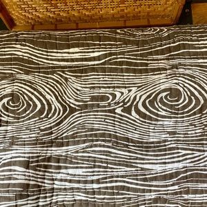 Land of Nod woodland twin size bedspread